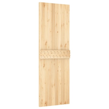 Ușă glisantă cu set de feronerie 70x210 cm, lemn masiv de pin - Img 4