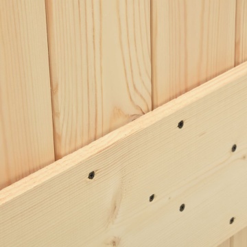 Ușă glisantă cu set de feronerie 70x210 cm, lemn masiv de pin - Img 8