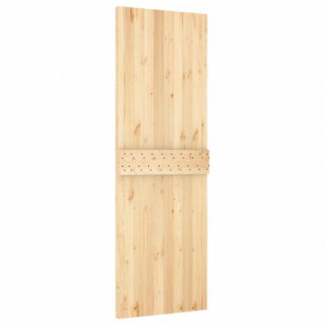 Ușă glisantă cu set de feronerie 70x210 cm, lemn masiv de pin - Img 8