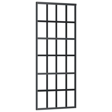 Ușă glisantă cu set feronerie, 76x205 cm, sticlă ESG/aluminiu - Img 3