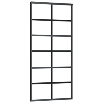 Ușă glisantă cu set feronerie, 90x205 cm, sticlă ESG/aluminiu - Img 3