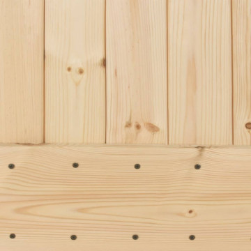 Ușă glisantă cu set feronerie, 90x210 cm, lemn masiv de pin - Img 6