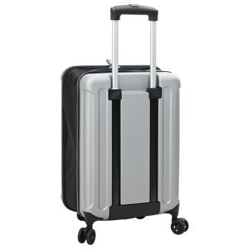 Valiză pliabilă cu husă dură de 20in argintie 34 x 23 x 55.5 cm ABS - Img 4