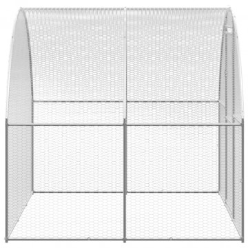 Volieră de păsări pentru exterior, 3x2x2 m, oțel galvanizat - Img 3