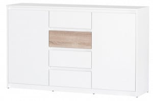 Wenecja 06 Comoda White/Sonom Oak&