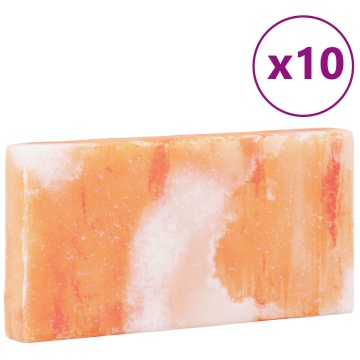 10 pietre de sare 20x10x2,5 cm 11,5 kg Roz - Img 3