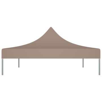 Acoperiș cort de petrecere, gri taupe, 4,5 x 3 m, 270 g/m² - Img 4