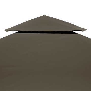 Acoperiș de pavilion, 2 niveluri, gri taupe, 3x3 m, 310 g/m² - Img 3