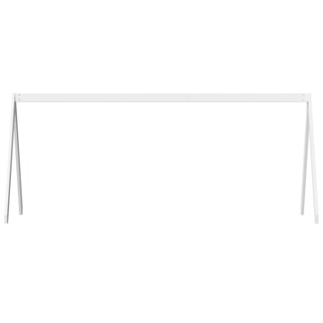 Acoperiș Pat Copii, alb, 209x85,5x88 cm Lemn Mass Pin - Img 4