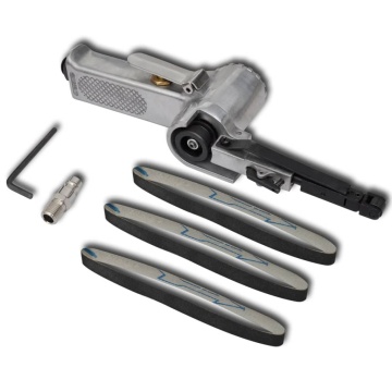 Airpress Șlefuitor cu bandă pneumatică, cu curele, 3 buc - Img 1