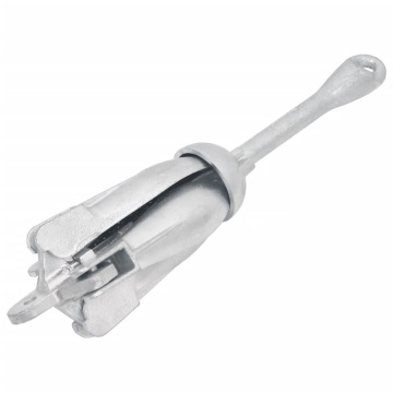 Ancoră pliabilă cu funie, 6 kg, fontă galvanizată la cald - Img 4