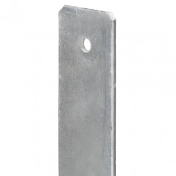 Ancore de gard, 6 buc., argintiu, 7x6x60 cm, oțel galvanizat - Img 6