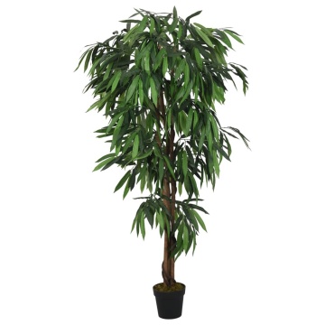 Arbore de mango artificial 1050 de frunze 200 cm verde - Img 1