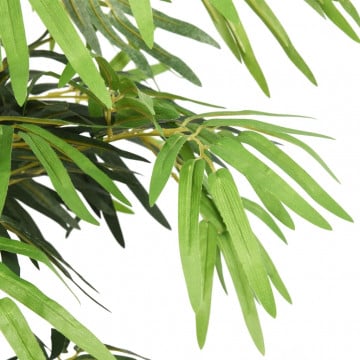 Arbore din bambus artificial 1095 de frunze 150 cm verde - Img 2