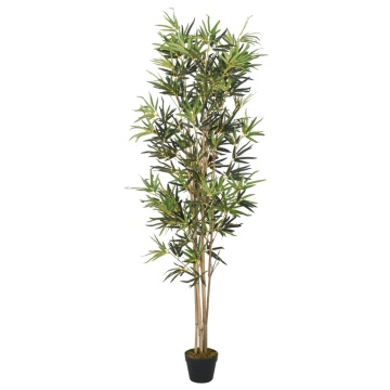 Arbore din bambus artificial 1104 de frunze 180 cm verde - Img 1