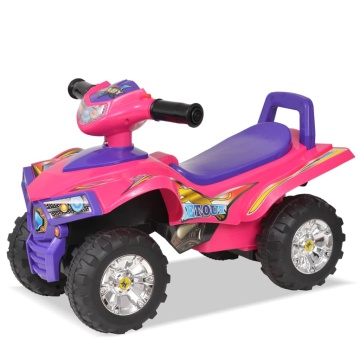 ATV de plimbare pentru copii cu sunet și lumină roz și violet - Img 3