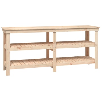Banc de lucru, 181x50x80 cm, lemn masiv pin - Img 2