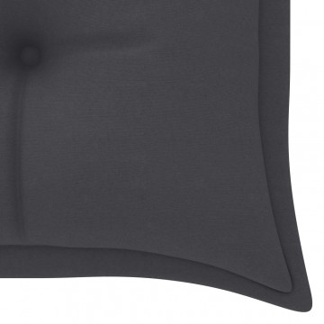 Bancă Batavia cu pernă antracit, 150 cm, lemn masiv de tec - Img 6
