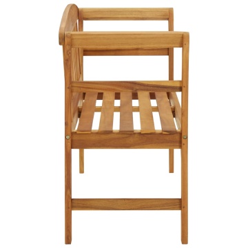 Bancă de grădină, 114 cm, lemn masiv de acacia - Img 3