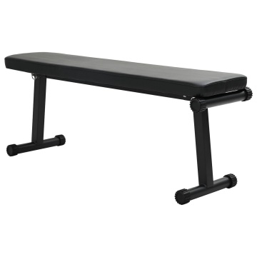 Banca pliantă pentru greutăți 100 kg Negru 107x27x41 cm Oțel - Img 2