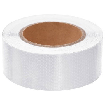 Banda reflectorizantă, alb, 5 cm x 20 m, PVC - Img 2