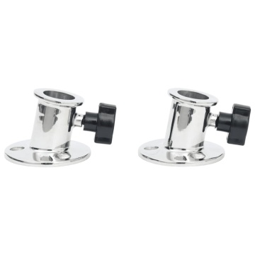 Baza rotundă tub barcă Bimini, 26 mm, 2 buc., oțel inoxidabil - Img 4