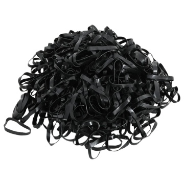 Benzi de împletit pentru cal 1500 buc. negru silicon - Img 7