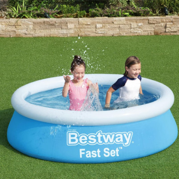Bestway Piscina gonflabilă Fast Set, albastru, 183x51 cm, rotundă - Img 3