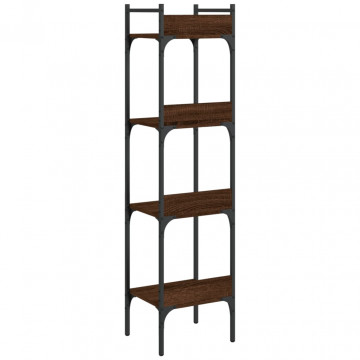 Bibliotecă 4 niveluri stejar maro 35x30x138,5 cm lemn prelucrat - Img 6