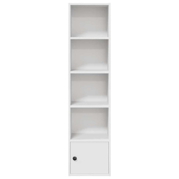 Bibliotecă, alb, 31x24x127 cm, lemn prelucrat - Img 4