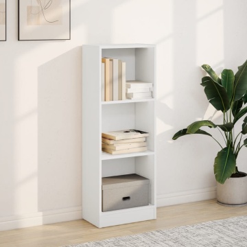 Bibliotecă, alb, 40x24x109 cm, lemn prelucrat - Img 3