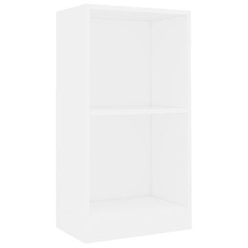 Bibliotecă, alb, 40x24x75 cm, lemn prelucrat - Img 2