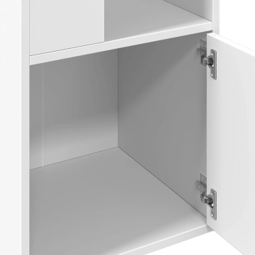 Bibliotecă, alb, 40x36x189 cm, lemn prelucrat - Img 6
