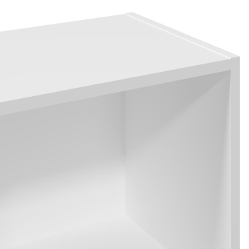 Bibliotecă, alb, 57x28,5x107,5 cm, lemn prelucrat - Img 6