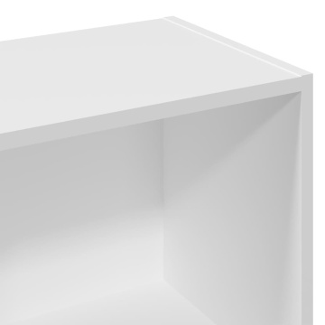 Bibliotecă, alb, 57x28,5x141 cm, lemn prelucrat - Img 7