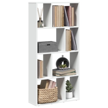 Bibliotecă, alb, 60x20x120 cm, lemn prelucrat - Img 1