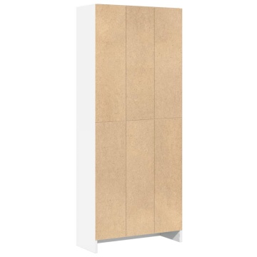 Bibliotecă, alb, 60x24x143 cm, lemn prelucrat - Img 5
