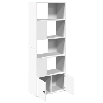 Bibliotecă, alb, 70x36x189 cm, lemn prelucrat - Img 5