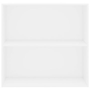 Bibliotecă, alb, 80x30x76,5 cm, lemn prelucrat - Img 4