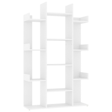 Bibliotecă, alb, 86x25,5x140 cm, PAL - Img 2