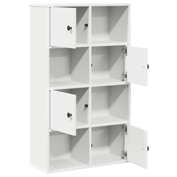Bibliotecă albă 60x24x101,5 cm din lemn prelucrat - Img 8