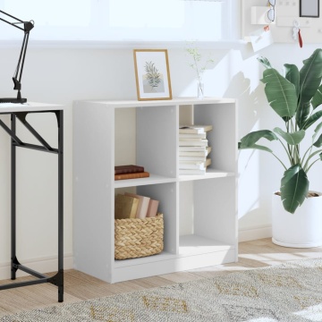 Bibliotecă, albă, 68,5x32x75 cm, lemn prelucrat - Img 3