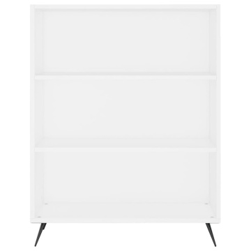 Bibliotecă, albă, 69,5x32,5x90 cm, lemn compozit - Img 4