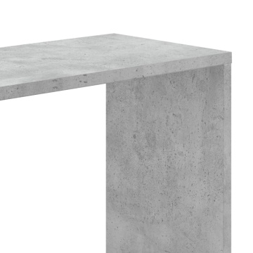 Bibliotecă cu 5 niveluri gri beton 80,5x23,5x162,5 cm lemn - Img 5