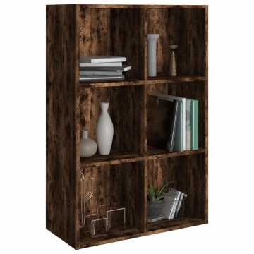 Bibliotecă/dulap, stejar fumuriu, 66x30x98 cm, lemn prelucrat - Img 3