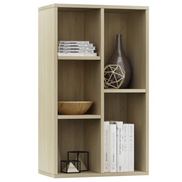 Bibliotecă/Dulap, stejar sonoma, 50x25x80 cm, lemn prelucrat - Img 3