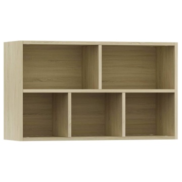 Bibliotecă/Dulap, stejar sonoma, 50x25x80 cm, lemn prelucrat - Img 7