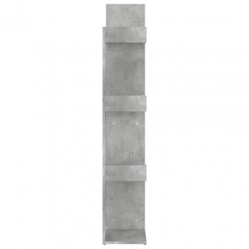 Bibliotecă, gri beton, 48x25,5x140 cm, PAL - Img 8