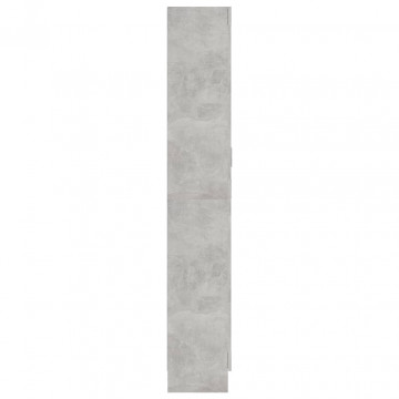 Bibliotecă, gri beton, 82,5 x 30,5 x 185,5 cm, PAL - Img 6