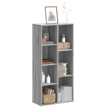 Bibliotecă, gri sonoma, 50x25x105 cm, lemn prelucrat - Img 1